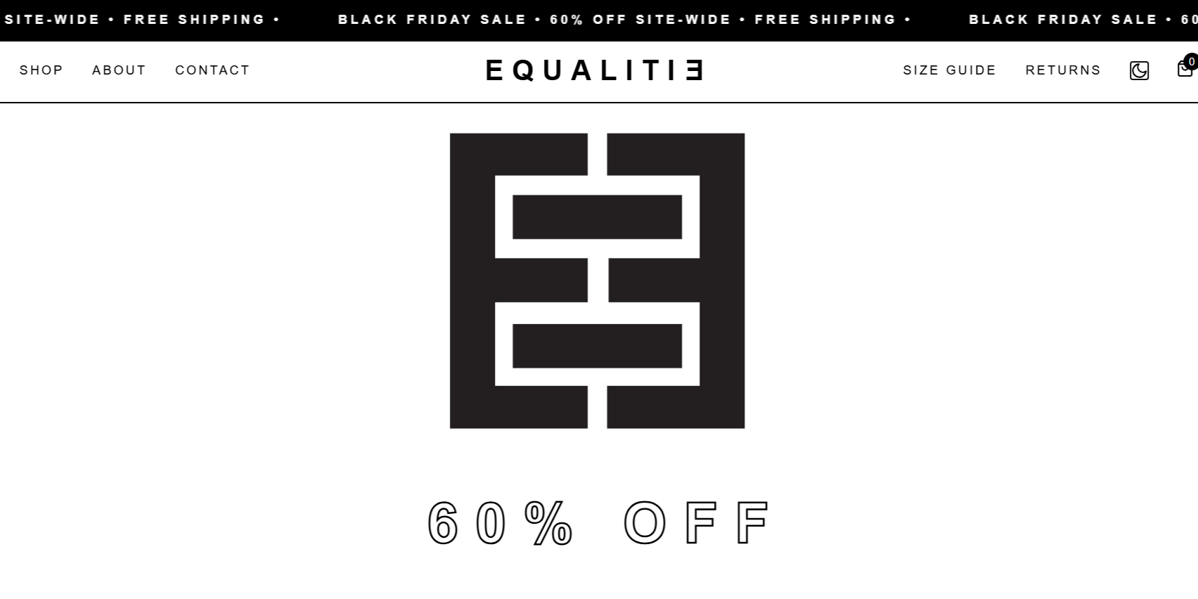 Equalitie E-commerce Website